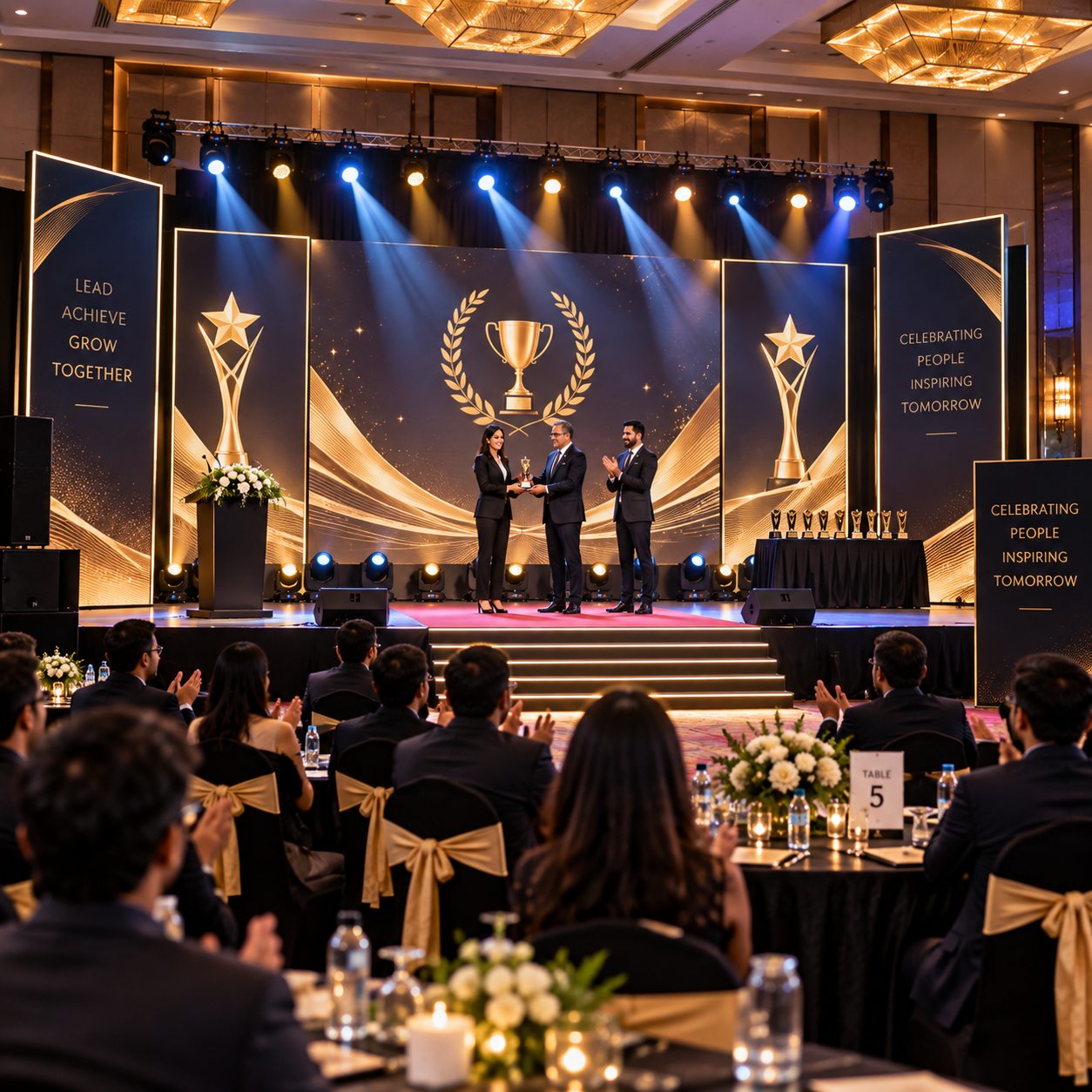 Award Night 1 corporate award ceremony setup