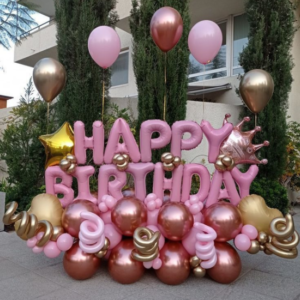 Home 65 birthday balloon bouquets